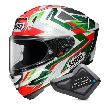 Casque Integral Shoei X-SPR Pro Escalate TC-4 + Kit Bluetooth BT Mini