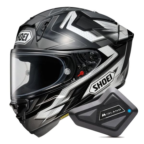 Casque Integral Shoei X-SPR Pro Escalate TC-5 + Kit Bluetooth BT Mini