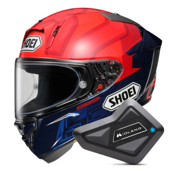 Casque Integral Shoei X-SPR Pro Marquez TC-1 + Kit Bluetooth BT Mini
