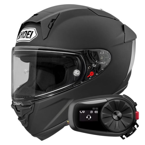 Casque Integral Shoei X-SPR Pro Matt Black + Kit Bluetooth 5S Solo