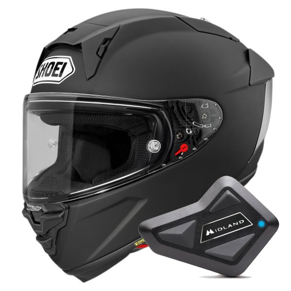 Casque Integral Shoei X-SPR Pro Matt Black + Kit Bluetooth BT Mini Casque Integral Shoei X-SPR Pro Matt Black + Kit Bluetooth BT Mini