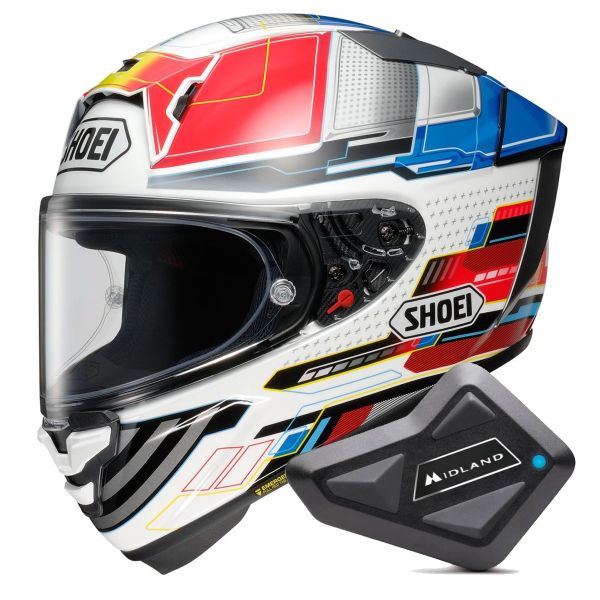 Casque Integral Shoei X-SPR Pro Proxy TC-10 + Kit Bluetooth BT Mini