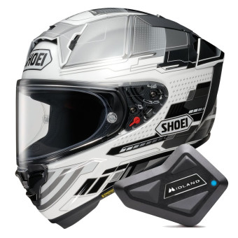Casque Integral Shoei X-SPR Pro Proxy TC-6 + Kit Bluetooth BT Mini