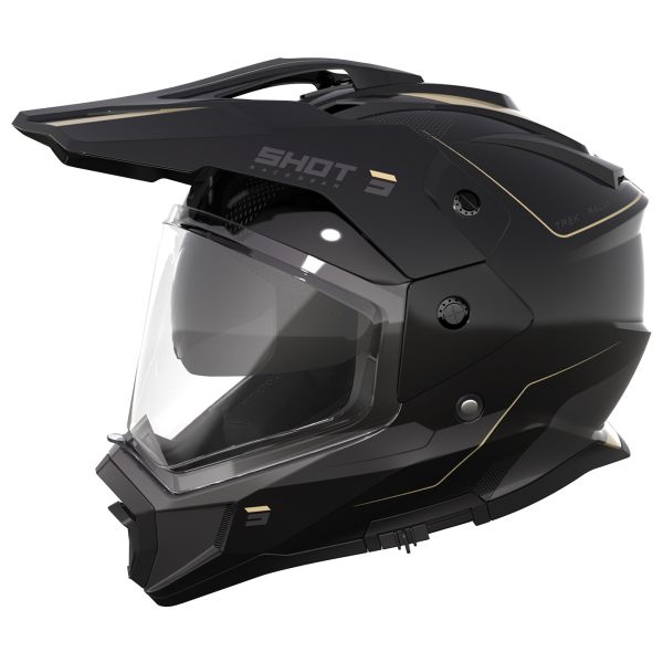 Casque Integral SHOT Trek Rally Black Sand Glossy