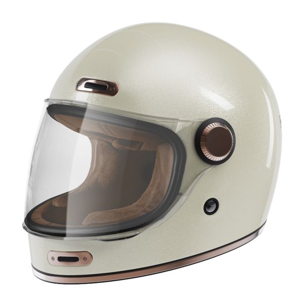Casque Integral Stormer History Off White Pearly