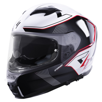 Casque Integral Stormer ZS 1001 Taken White Red Pearly