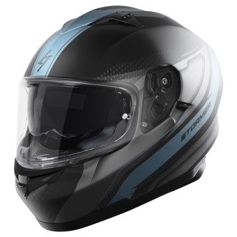Casque Integral Stormer ZS-801 Elite Grey Blue Metal Matt