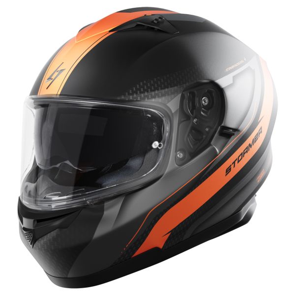 Casque Integral Stormer ZS-801 Elite Neon Orange Metal Matt