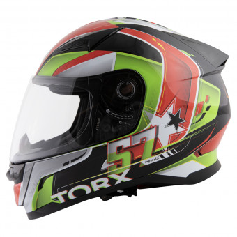 Casque Integral Torx Billy 2 57 Green Red Casque Integral Torx Billy 2 57 Green Red