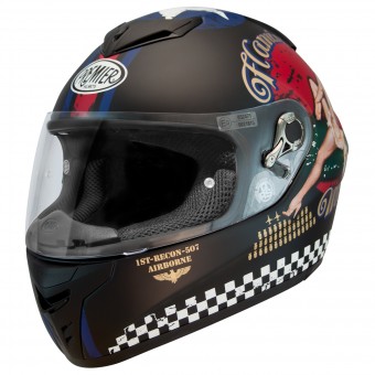 Casque Integral Premier Dragon Evo Pinup 9BM Black Matt