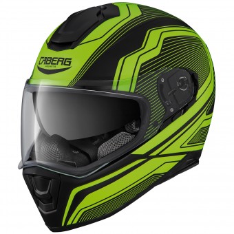 Casque Integral Caberg Drift Flux Matt Black Yellow Fluo