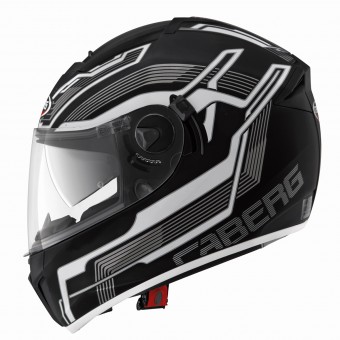 Casque Integral Caberg Ego Streamline Matt Black White