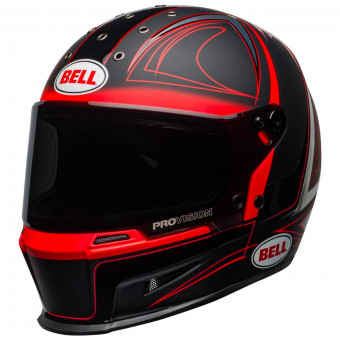 Casque Integral Bell Eliminator Hartluck Black Red Casque Integral Bell Eliminator Hartluck Black Red