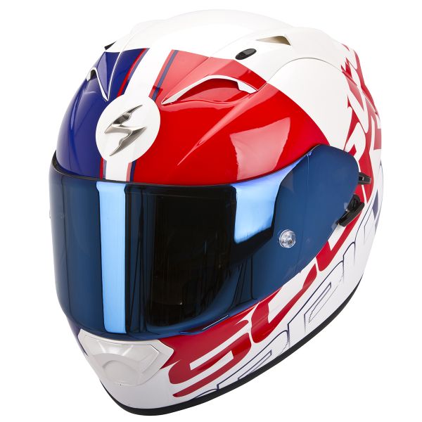 Casque Integral Scorpion EXO 1200 Air Quarterback Rouge Bleu Casque Integral Scorpion EXO 1200 Air Quarterback Rouge Bleu