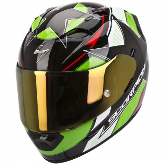 Casque Integral Scorpion EXO 1200 Air Stella Vert Rouge Casque Integral Scorpion EXO 1200 Air Stella Vert Rouge