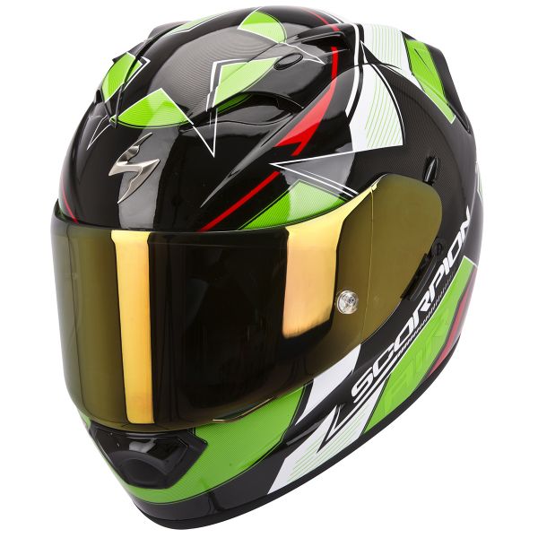 Casque Integral Scorpion EXO 1200 Air Stella Vert Rouge
