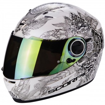 Casque Integral Scorpion Exo 490 Dream White Chameleon Casque Integral Scorpion Exo 490 Dream White Chameleon