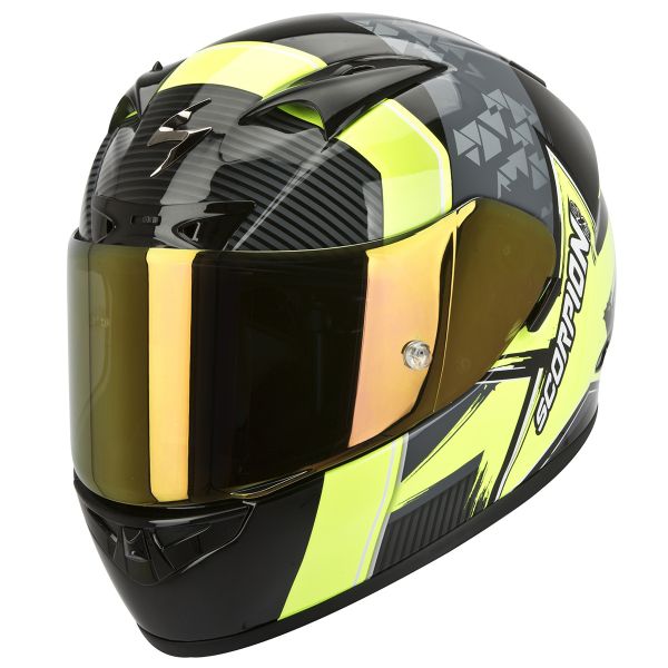 Casque Integral Scorpion EXO 710 Air Crystal Jaune Fluo