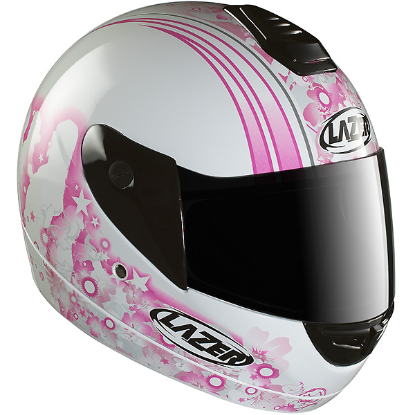 Casque Integral Lazer LZ6 Diva Blanc Rose