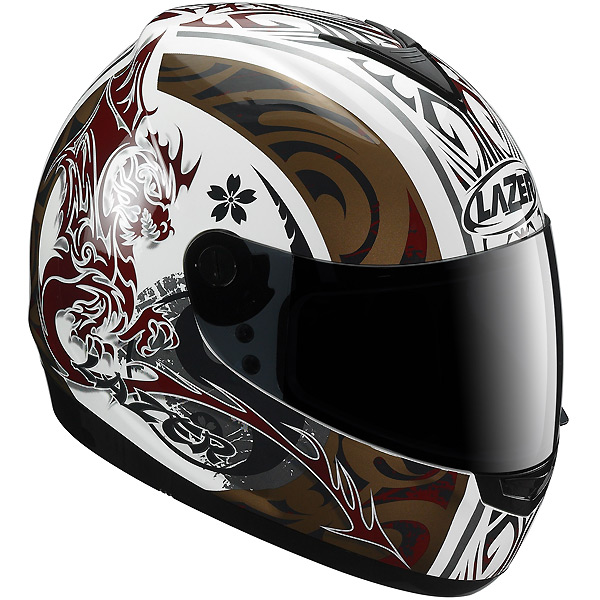 Casque Integral Lazer Vertigo Aikido Blanc Cuivre