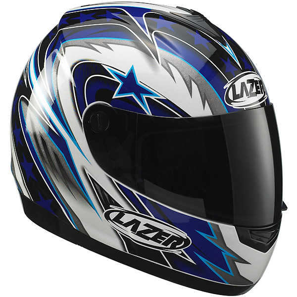 Casque Integral Lazer Vertigo Flash Blanc / Bleu