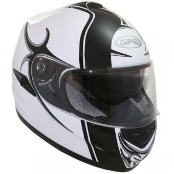 Casque Integral GPA X7 DS  Assym�tric Blanc M�tal Noir