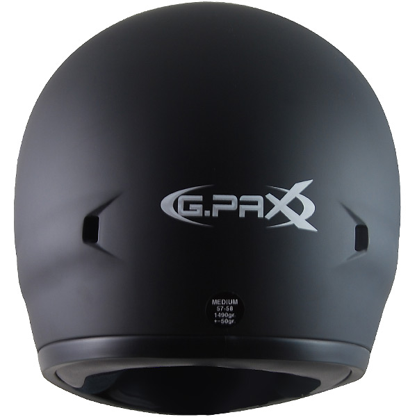 Casque GPAX noir mat dos