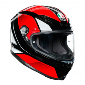 Casque Integral AGV K-6 Hyphen Black Red White Casque Integral AGV K-6 Hyphen Black Red White