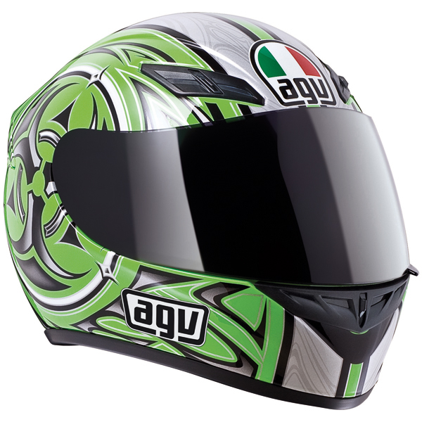 Casque Integral AGV K4 Vyrus Green Silver