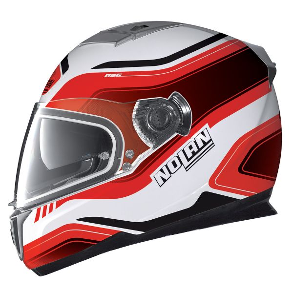 Casque Integral Nolan N86 Deep White Red 18