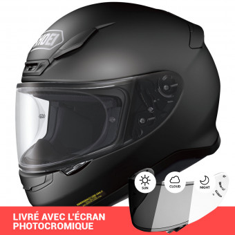 Casque Integral Shoei NXR Black + Ecran Photocromique Casque Integral Shoei NXR Black + Ecran Photocromique