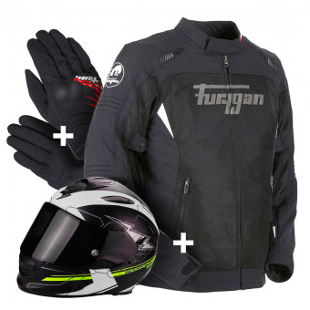 Casque Integral Scorpion RiderPack Summer Trio 02 - Casque + Blouson + Gants Casque Integral Scorpion RiderPack Summer Trio 02 - Casque + Blouson + Gants