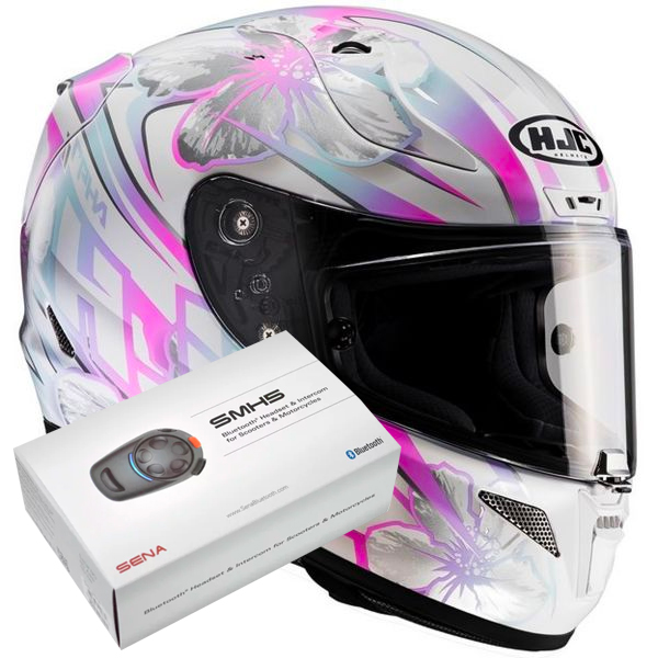 Casque Integral HJC RPHA 11 Candra MC8 + Kit Bluetooth Sena SMH5