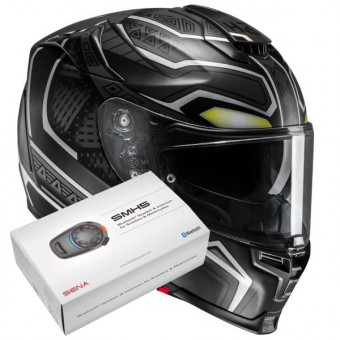Casque Integral HJC RPHA 70 Black Panther Marvel MC5SF + Kit Bluetooth Sena SMH5 Casque Integral HJC RPHA 70 Black Panther Marvel MC5SF + Kit Bluetooth Sena SMH5