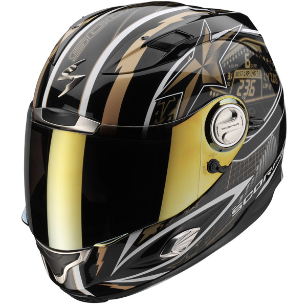 Casque Integral Scorpion EXO 1000 Speedster Noir Or