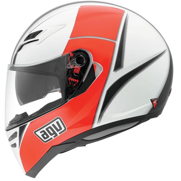 AGV Skyline Block Blanc Rouge