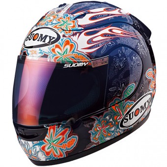Casque Integral Suomy Extreme Flowers Blue Black KSSEF6