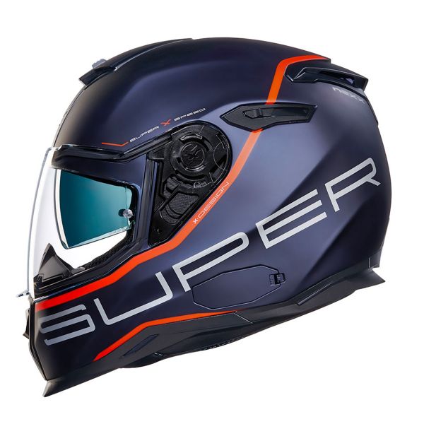 Casque Integral Nexx SX.100 Superspeed Blue Red Matt