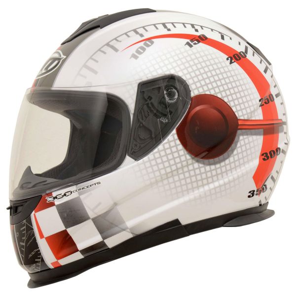 Casque Integral MT Thunder Lightning Max Power Blanc