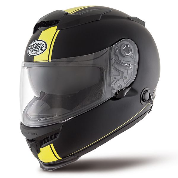 Casque Integral Premier Touran DSY Noir Mat Jaune