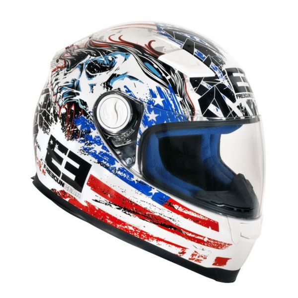 Casque Integral Freegun US Blue Red