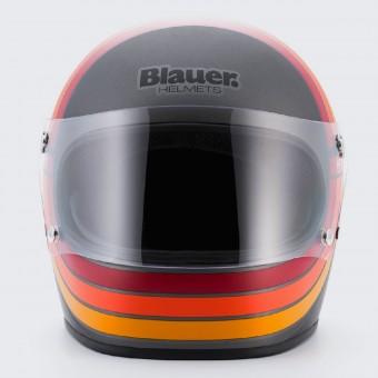 Casque Integral Blauer Vintage 80 s Gris Casque Integral Blauer Vintage 80 s Gris