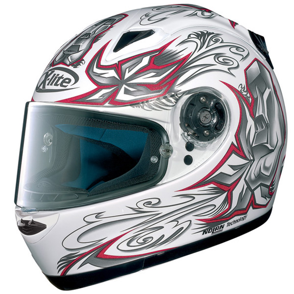 Casque Integral X-lite x-801 RR Mask white red grey n�51