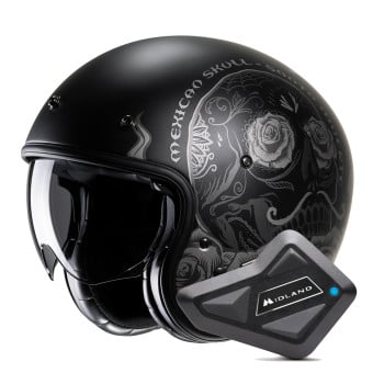 Casque Jet HJC V31 Desto MC5SF + Kit Bluetooth BT Mini