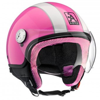 Casque Jet Astyle A-Style Pink Casque Jet Astyle A-Style Pink