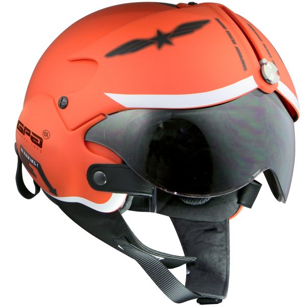 Casque Jet GPA Aircraft Militaire Orange