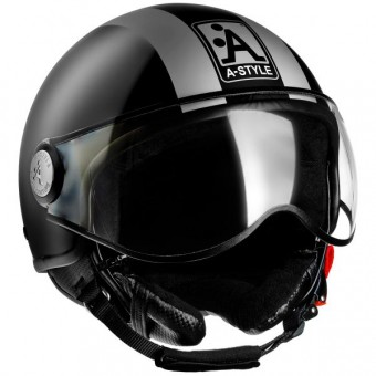 Casque Jet Astyle Basic Noir Brillant C010 Casque Jet Astyle Basic Noir Brillant C010