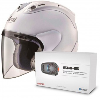 Casque Moto Equipé Bluetoothintercom Livré Avec Le Kit Monté