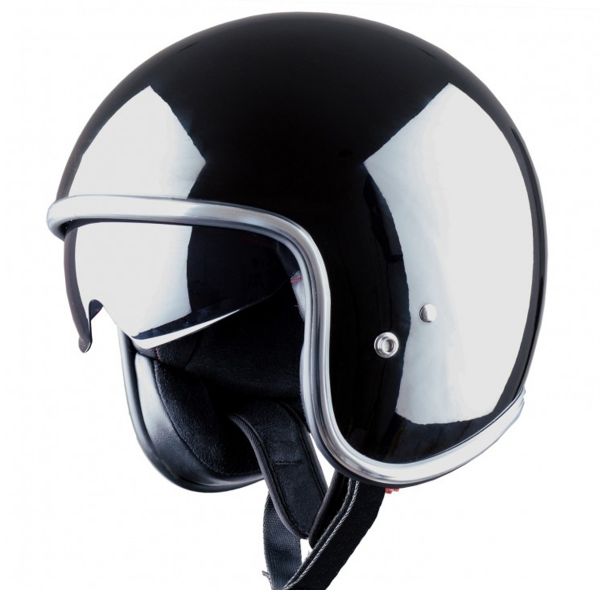 Casque Jet Astone Vintage Fiber Black Casque Jet Astone Vintage Fiber Black