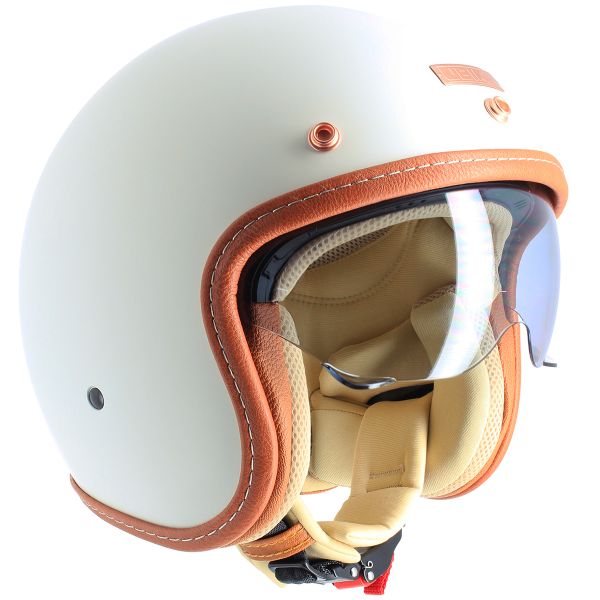 Casque Jet UBIKE Challenge Cream Matt